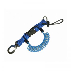 SAEKODIVE QUICK RELEASE COIL LANYARD W/HOSEMATE CLIP